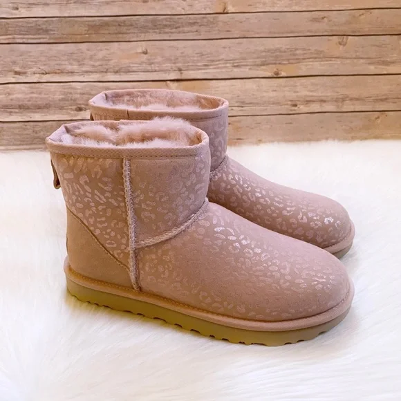 UGG | Shoes | Ugg Womens Classic Mini Snow Leopard Boots In  display picture 3